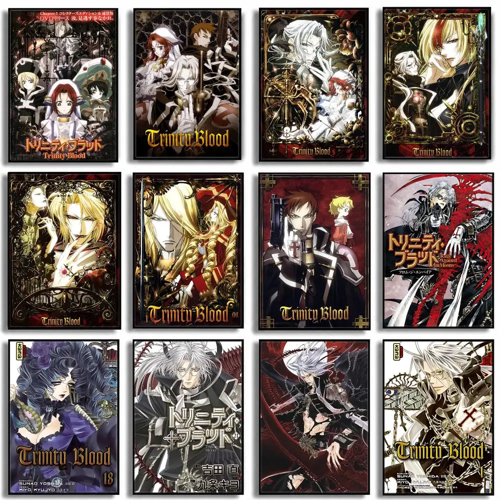 anime Trinity Blood Poster HD Poster High End Luxury Home Decoration Suitable for Living Room Bedroom Corridor and Gift Giving