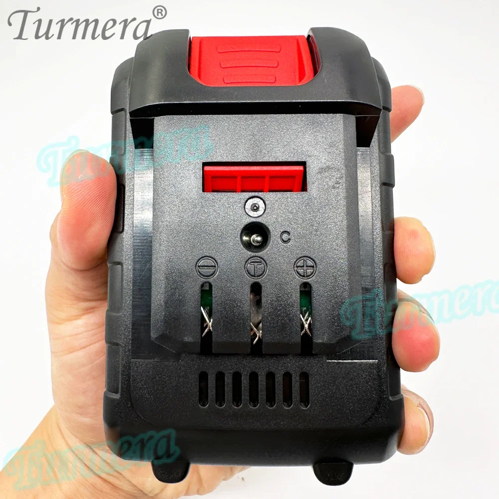 Turmera 20V 21V Screwdriver Battery Case 5S2P 10X 5S4P 20X 18650 Cell Holder 5S 30A BMS Weld Nickel for Electric Drill Use