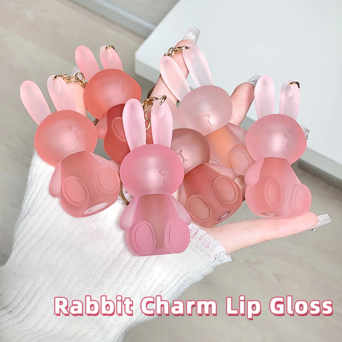 Gege Bear Rabbit Velvet Matte Lip Glaze Schattige Bear Verpakking Fluweel Matte Make-up Effect Langdurige kleur zonder last