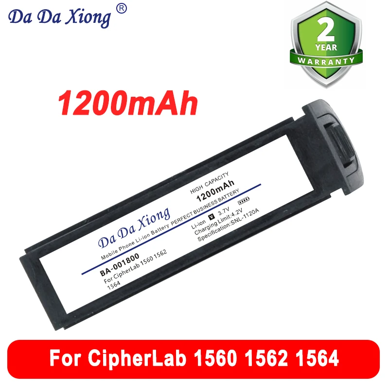 

New High Quality 1200mAh BA-001800 Replace Battery For CipherLab 1560 1562 1564