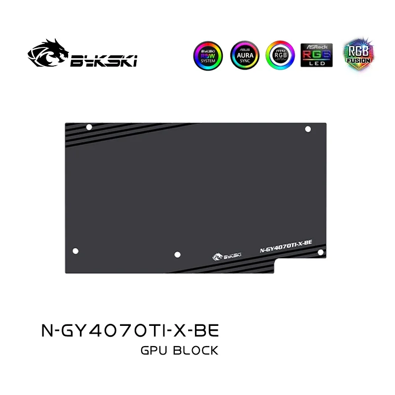 Imagem -05 - Bykski-gpu Bloco de Água para Galax Geforce Rtx 4070 ti Super ex Cartão de Grafite Branco Refrigerador de Água Radiador de Cobertura Completa N-gy4070ti-x