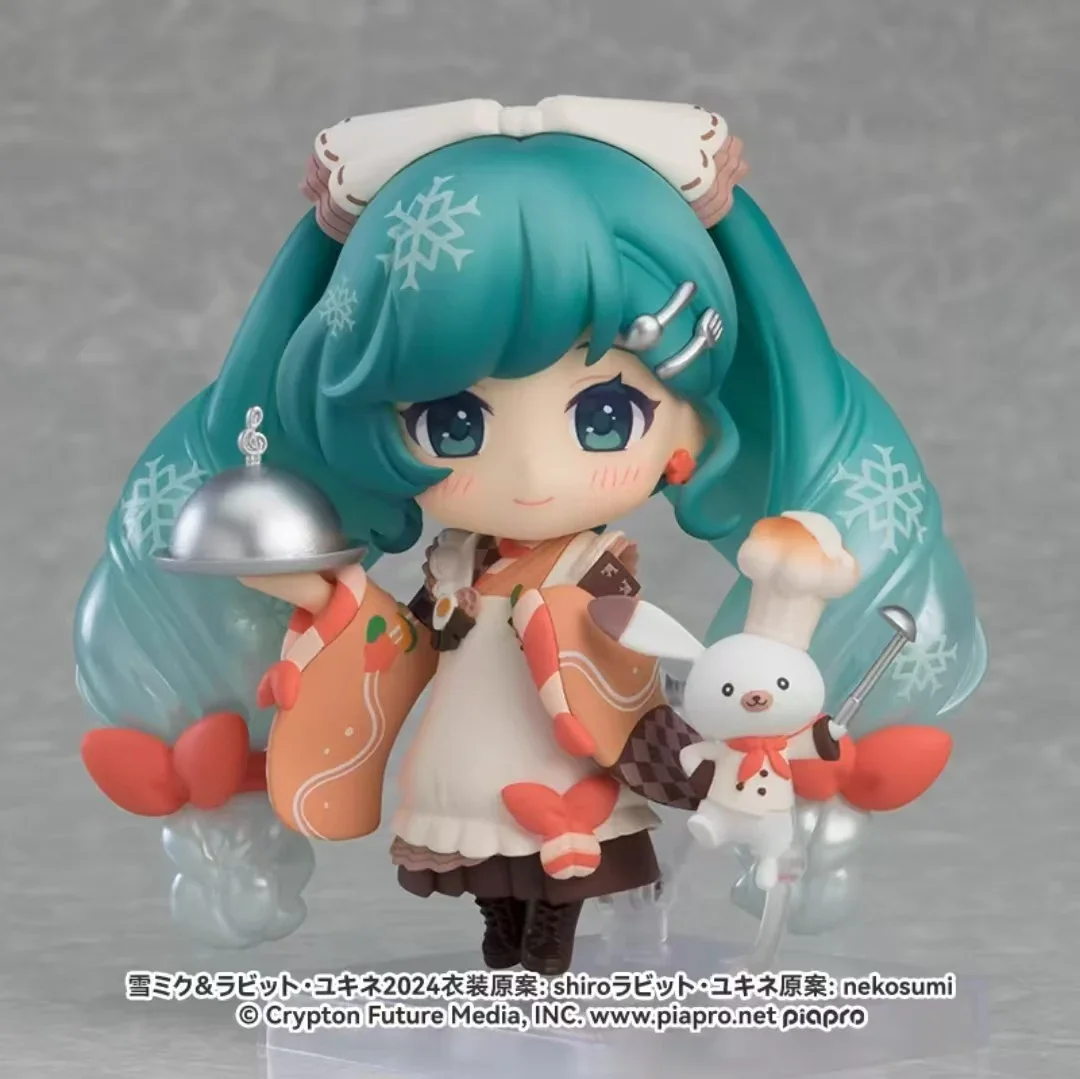 

Hatsune Miku GSC Clay man Anime Figure Snow Hatsune Miku Winter cuisine Figma Kawaii Beautiful Girl DIY Desktop Ornament Gifts