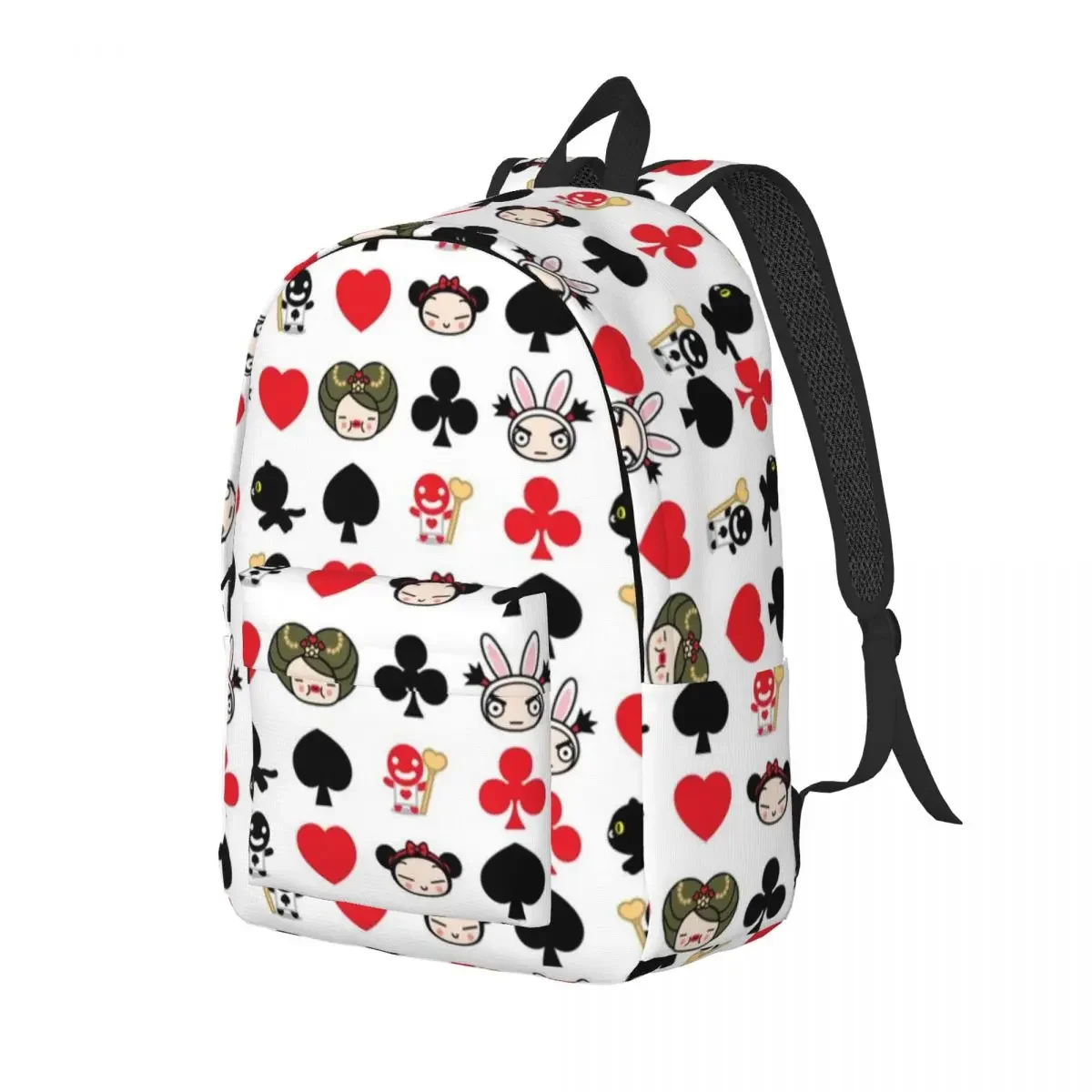 Cute Pucca Garu Korean Doll Backpack for Men Women High School Business Daypack Cartoon Anime Kawaii Laptop Shoulder Bag Outdoor