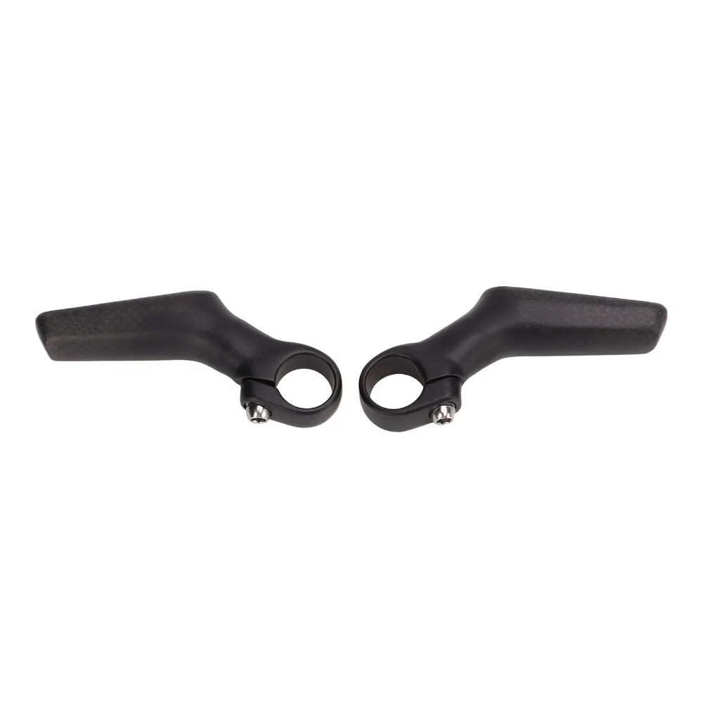 

1 Pair 3K Carbon Fiber Bike Handlebar Bar Ends Ergonomic Easy To Install Bike Bar Ends Lightweight L Shape