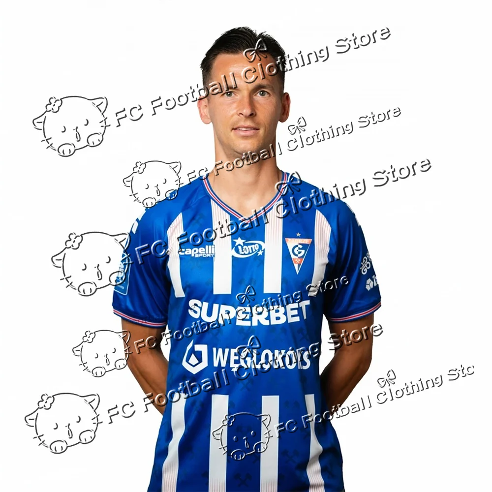 

2025 Poland Football Shirt Summer Edycja Specjalna Men Boy Football Shirt Górnik Zabrze Kit Odzież Sportowa Polska Football