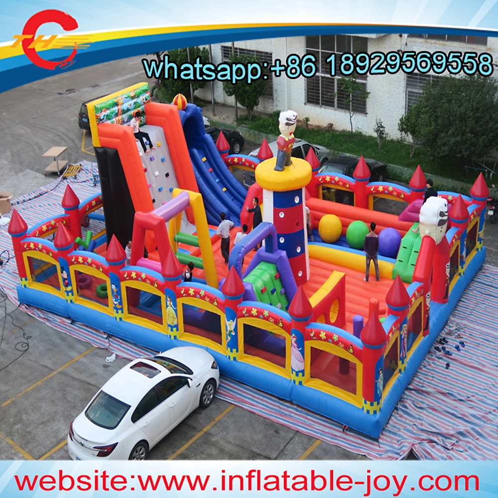 free ship to sea port,Commercial Inflatable Funcity, giant Inflatable Amusement Park, Inflatable playground for children