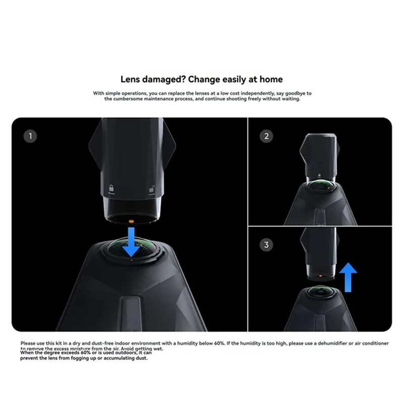 【البيع الساخن】لـ Insta360 X5 لتجربة التصوير الفوتوغرافي المحسنة لاستبدال الكاميرا جزء إصلاح زجاج العدسة ملحقات الغيار الأساسية