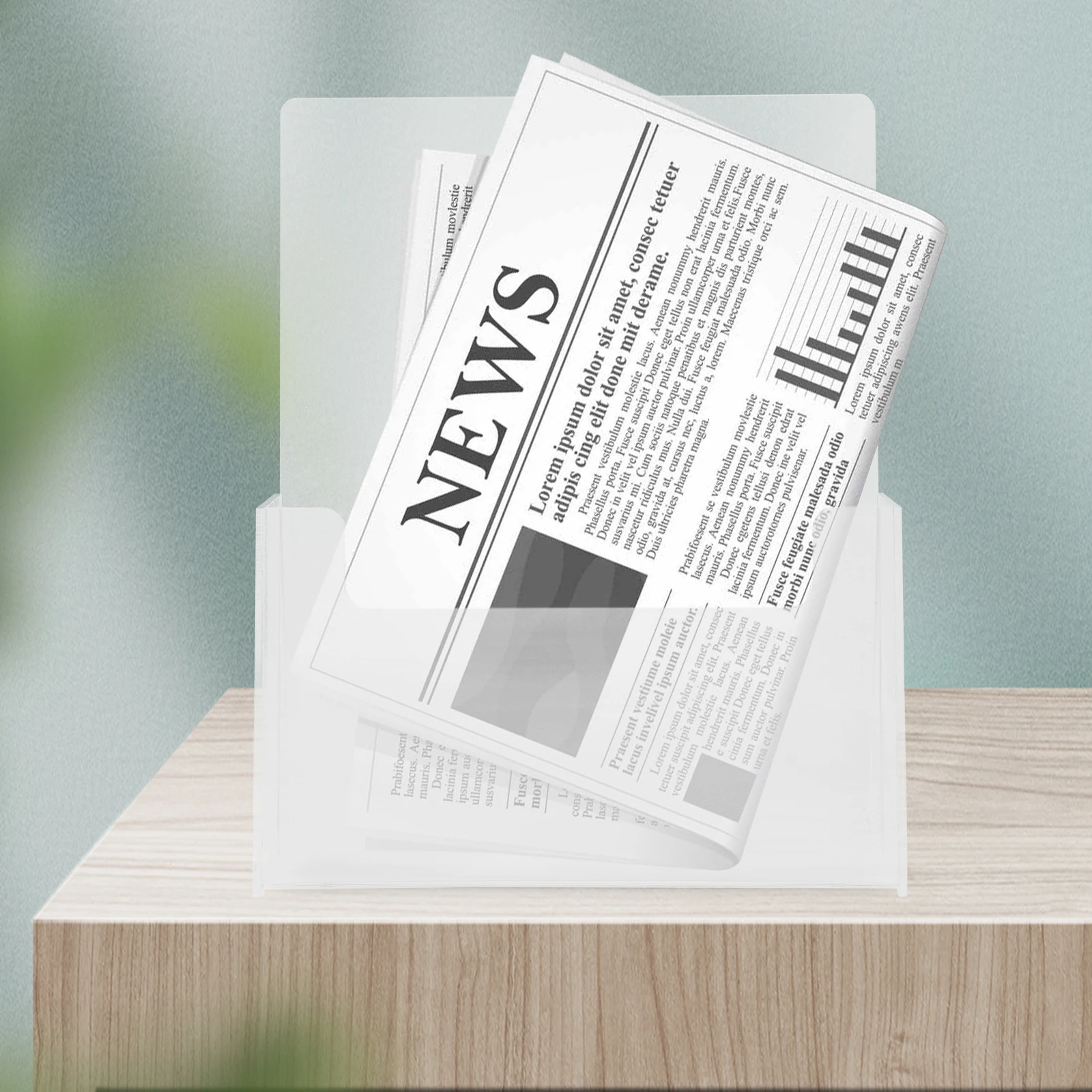 

Transparent Acrylic Stand Versatile Document Organizer Desk Magazine Rack Aesthetic Storage Solution Acrylic Display Stand