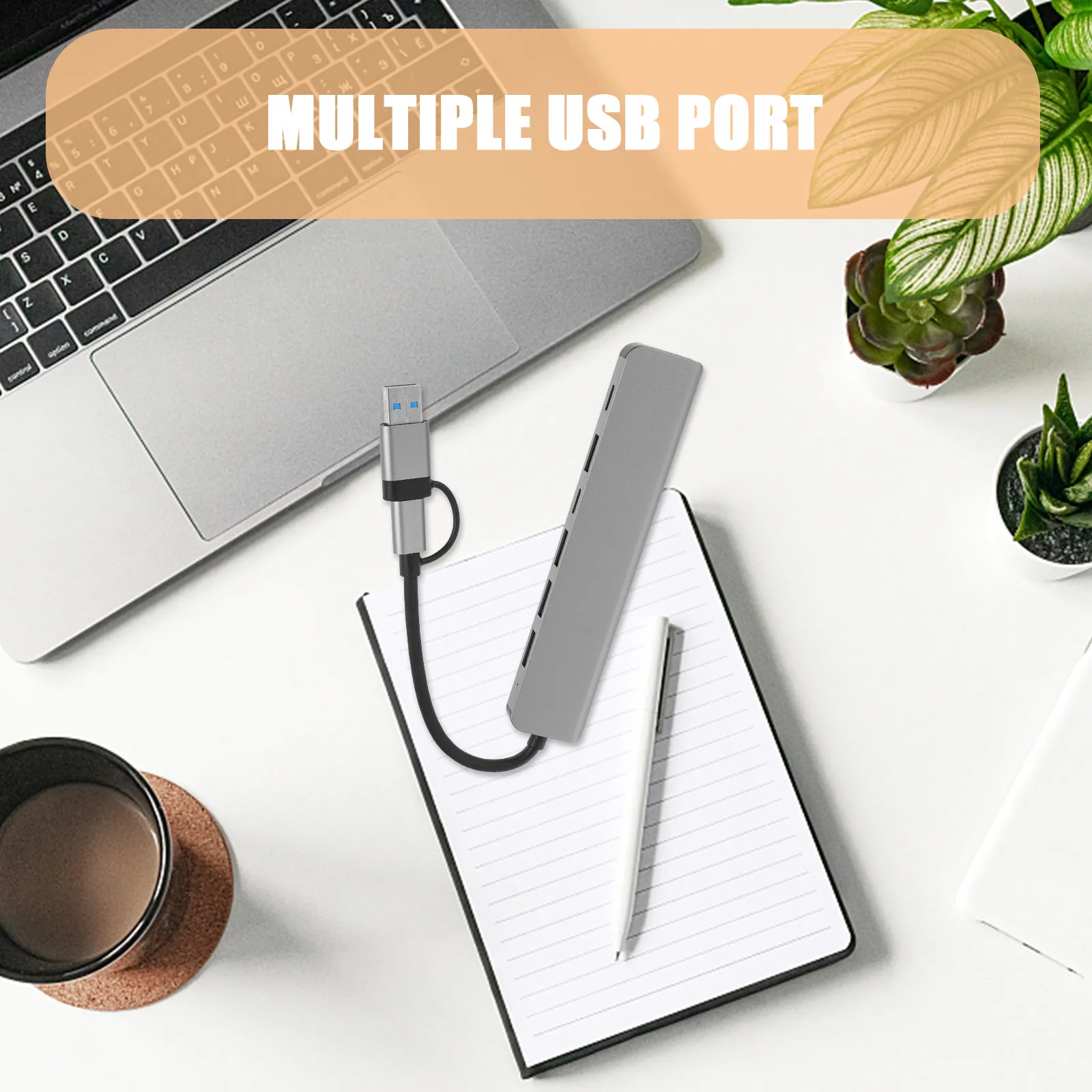 

Многофункциональный USB-C хаб-адаптер 7-в-1 для ноутбуков Pro XPS: 4K, USB 3.0, Ethernet, кардридер, поддержка Power Delivery