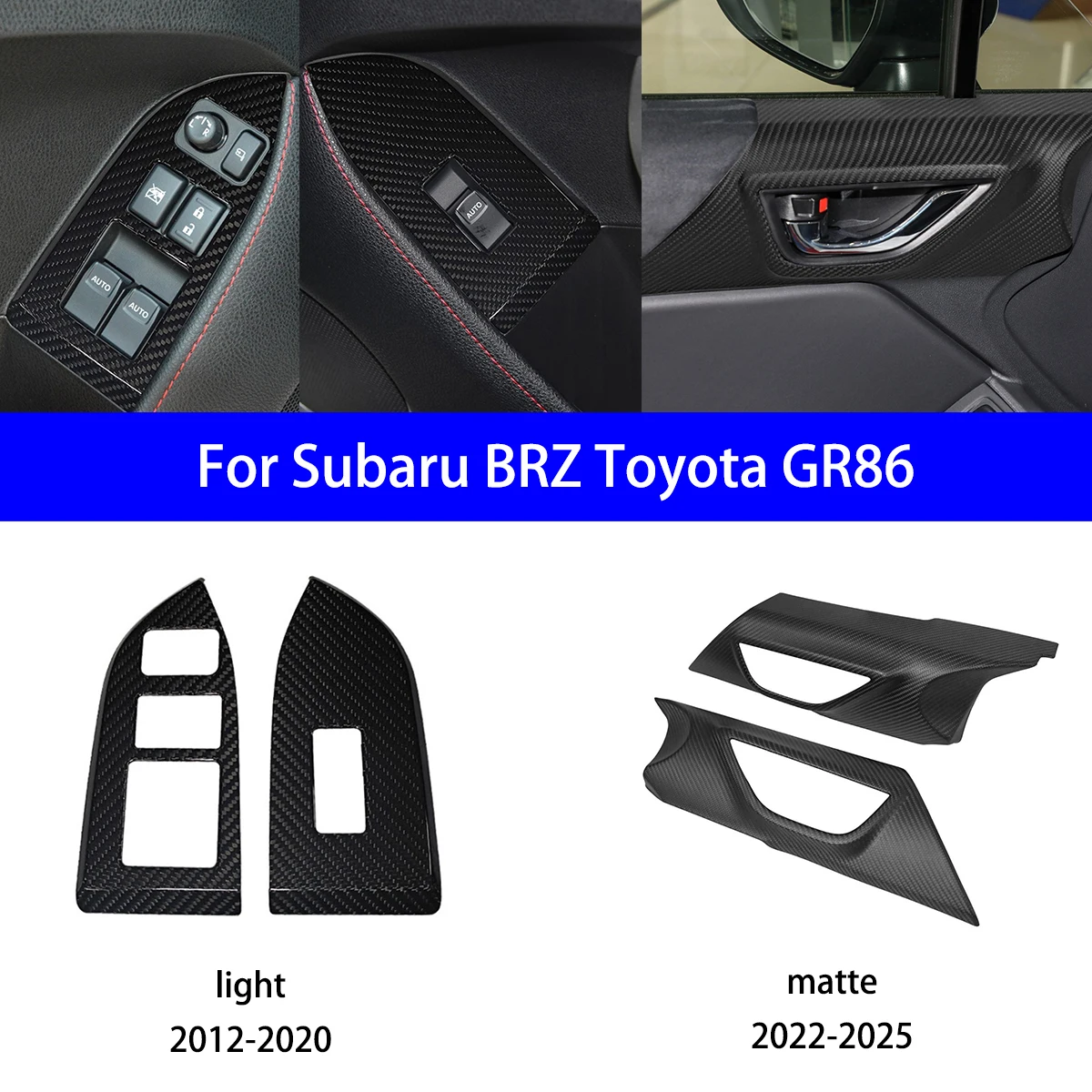 

Для Subaru BRZ Toyota GT86/Toyota Corolla GR, кнопка включения окна из сухого углеродного волокна/руль/панель прибора/светильник для чтения