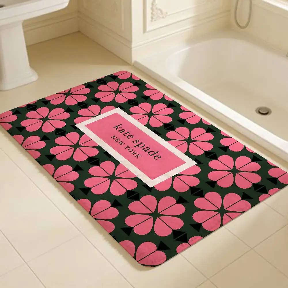 Kate Spade Floor Mat Rectangle Anti-slip Home Soft Badmat Front Door Indoor Outdoor Mat Welcome Doormat