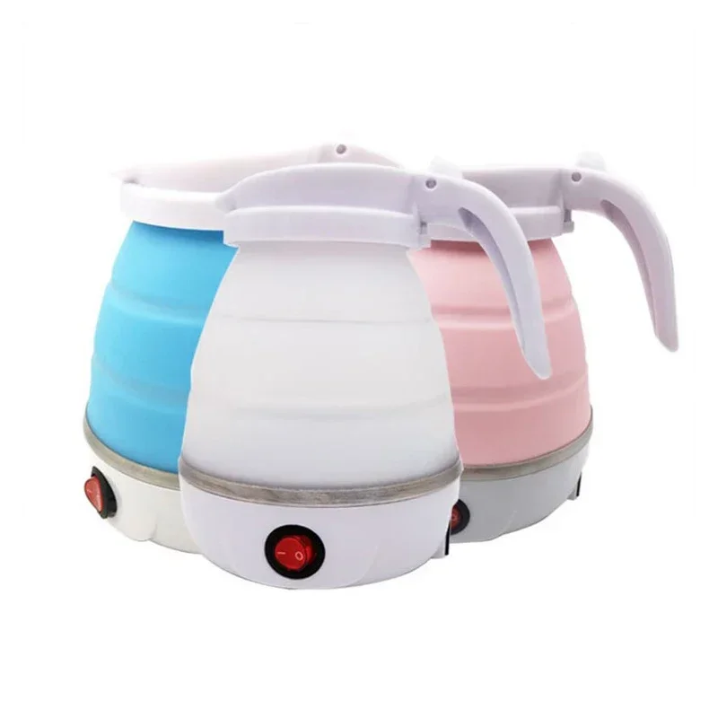 Electric Kettle Folding Electric Port Portable Travel Camping Kettle 600ML Electric Water Heater Portable Foldable Kettle Port