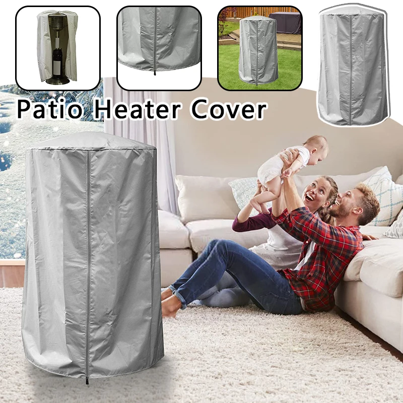 

Outdoor Waterproof Heater Cover Heavy Duty Garden Storage Bag 210D Rainproof Dustproof For Round Stand Up Heater Dustcover