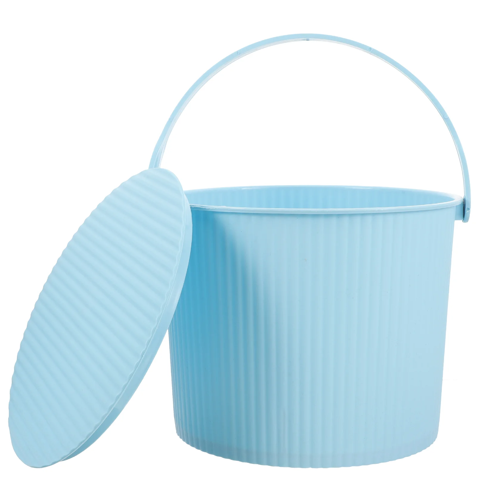 

Storage Bucket with Lid Household Small Stool Plastic Tub Baskets for Organizing Tubs Building Blocks