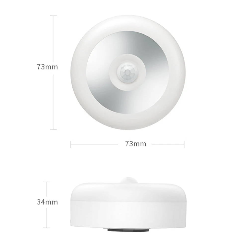 LED Night Light 6 LED Battery Powered Night Lamp With Motion Sensor Auto ON/OFF Function For Bedroom Room Home Lighting