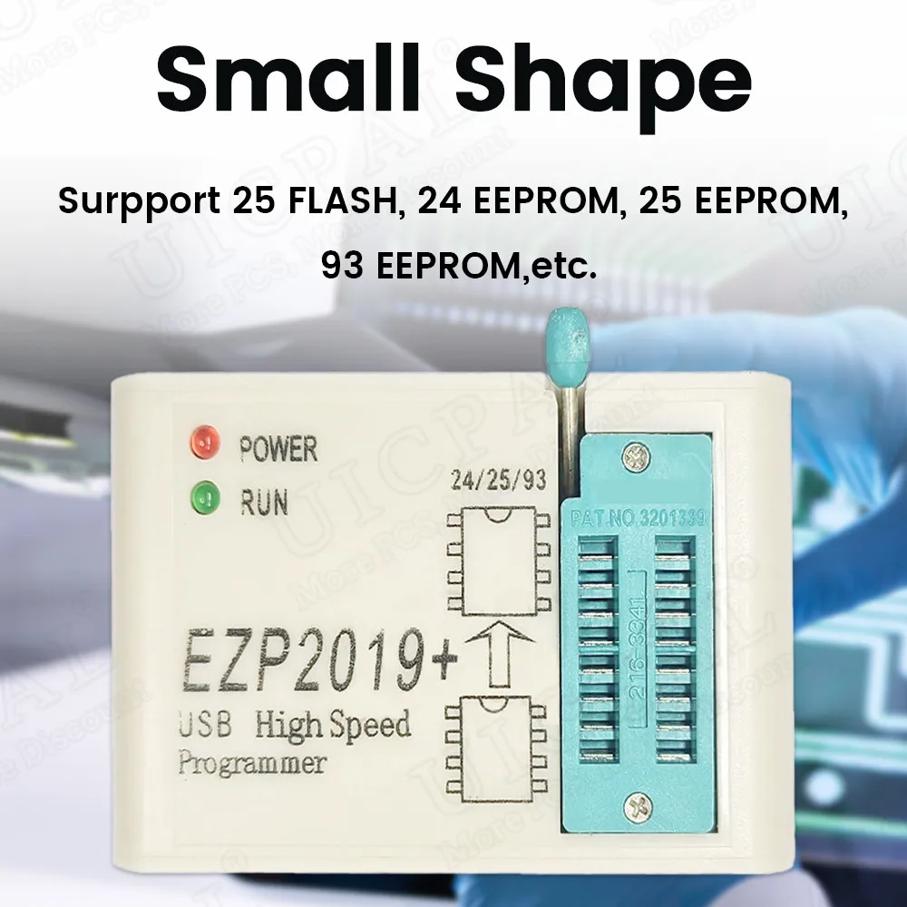 EZP2019 USB Programmer High Speed SPI USB 2.0 for 24 25 93 EEPROM 25 Flash BIOS Chip with SOP Socket Clip Burner Kit