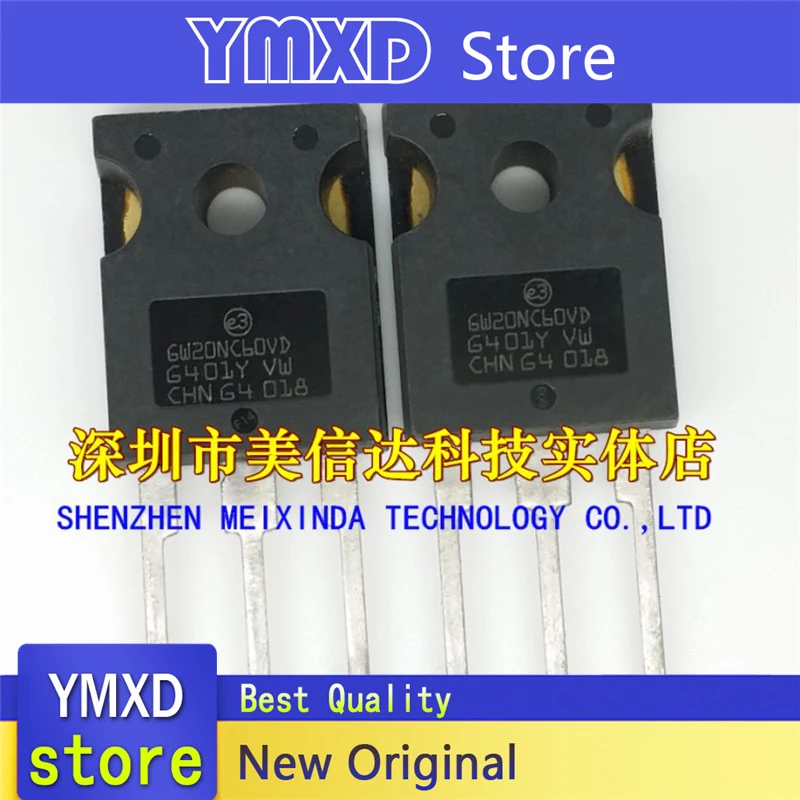 10 قطعة/الوحدة جديد الأصلي SheNzheN بقعة GW20NC60VD أنبوب التأثير الميداني TO-247 في المخزون التسليم السريع