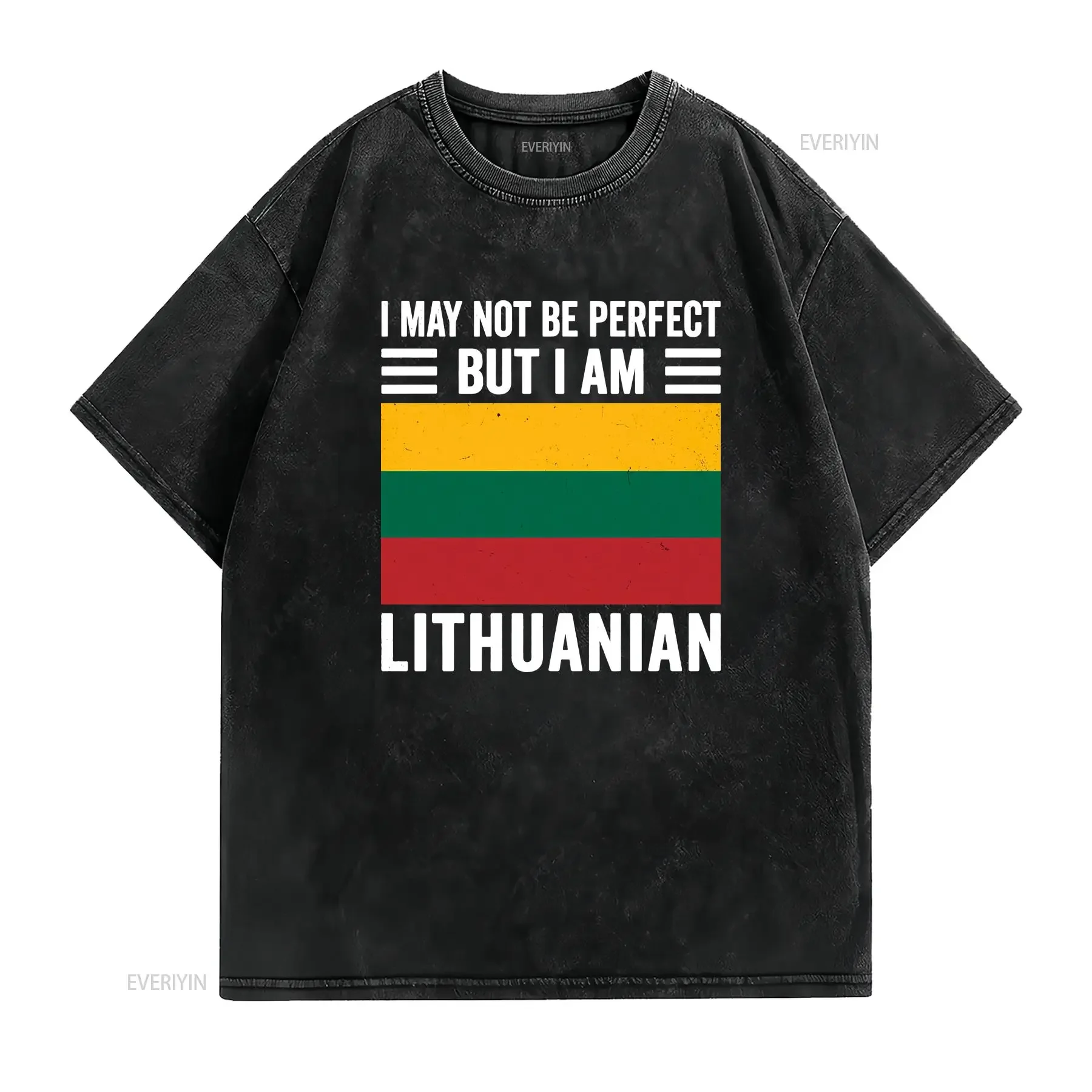 Lithuanian shirt Lithuania gifts I may not be perfect but I'm thats pretty close vintage Washed Stylish fashion Soft
