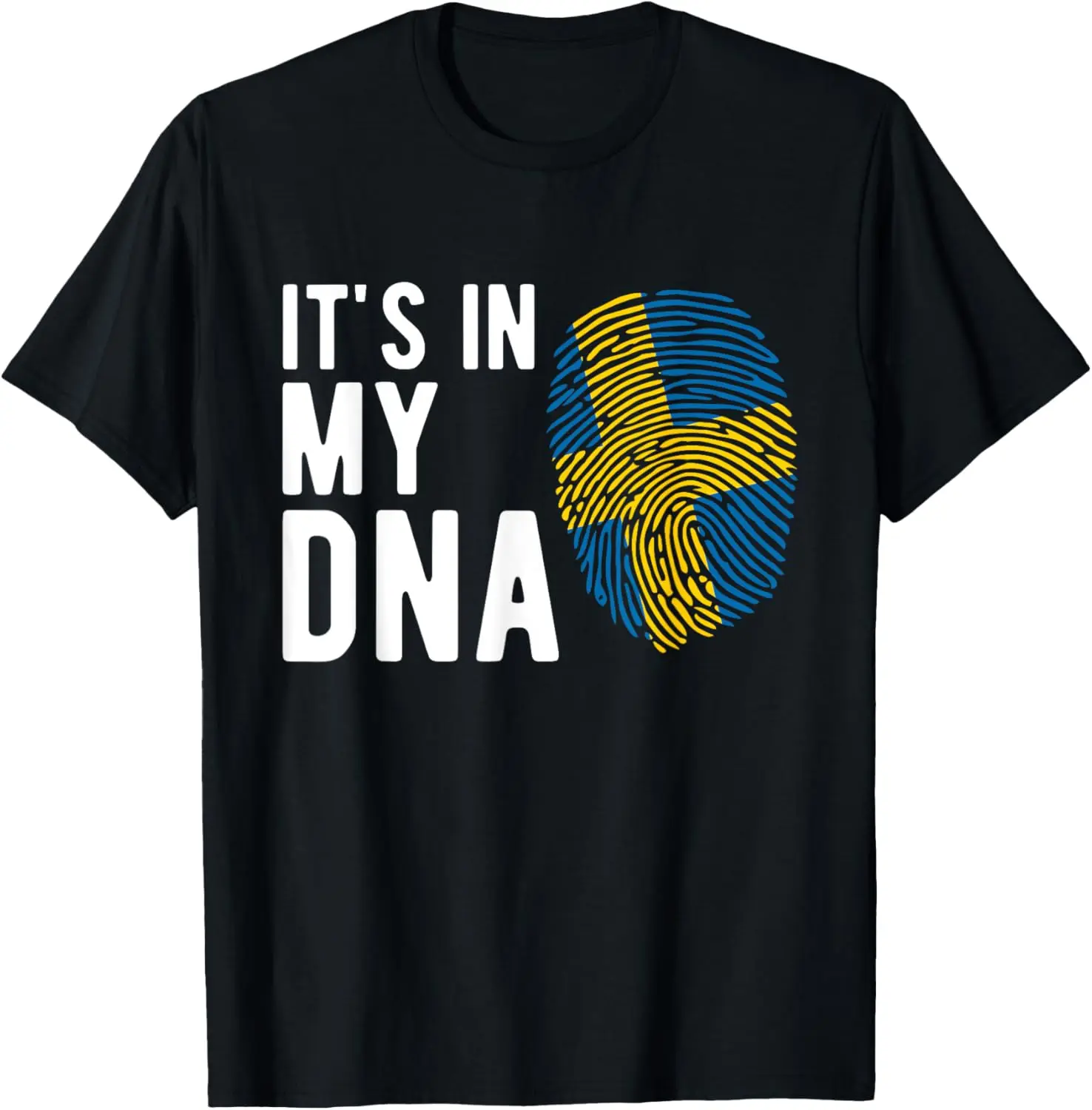 

It's in My DNA Sweden Flag Swedish Men T-Shirt Short Sleeve Casual 100% Cotton T Shirts