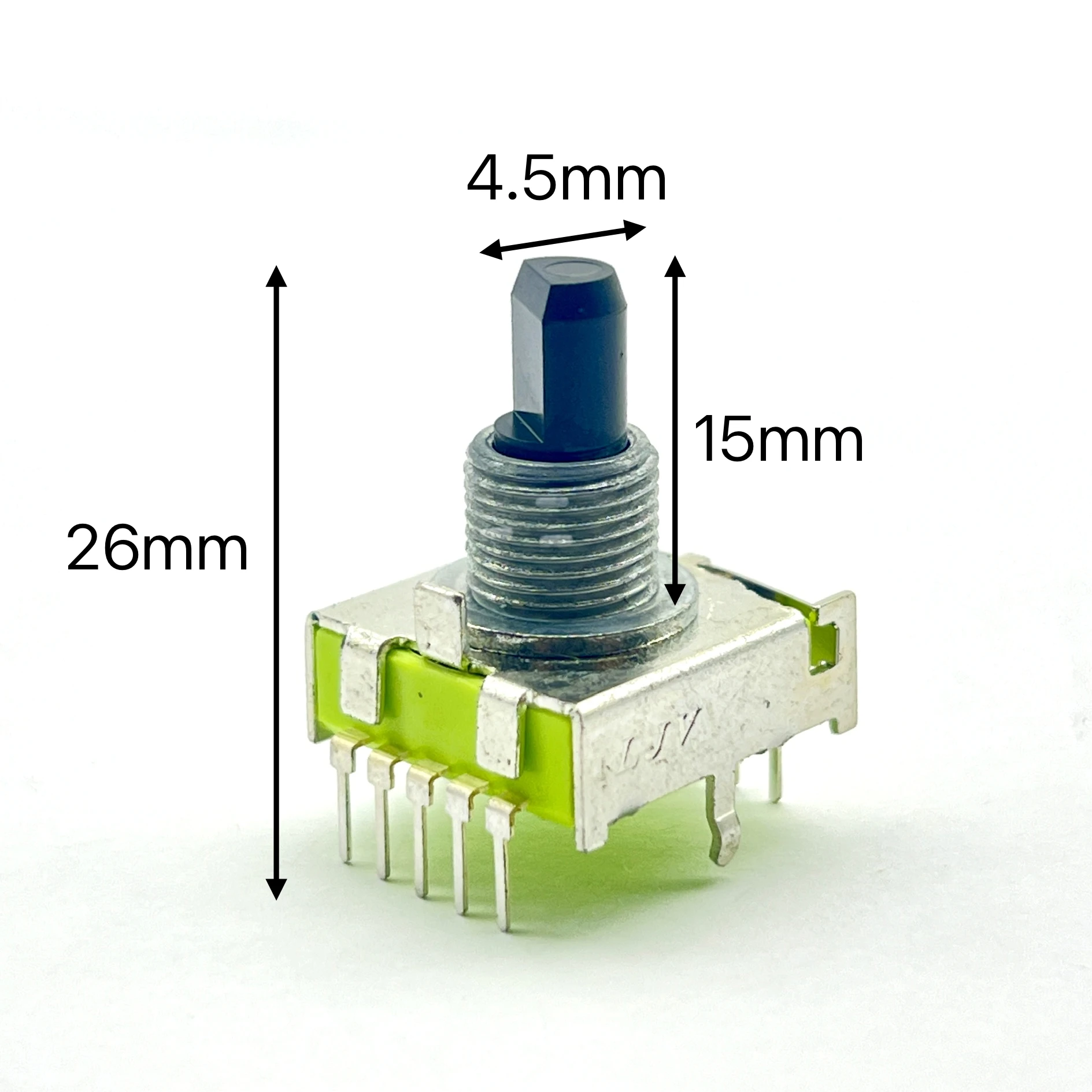 2 pcs Brand new LJV RS17 rotary band switch 2-position, 1 rotation, shaft length 15