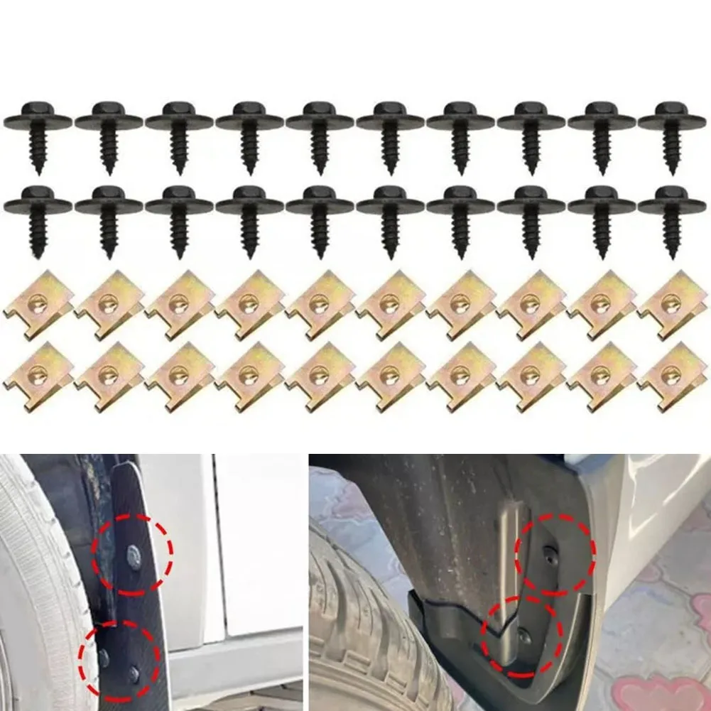 Body Fastener Clips Bronze And Black Fender Bumper Retainer High Universality Fitment Non-deformation Wear-resistant