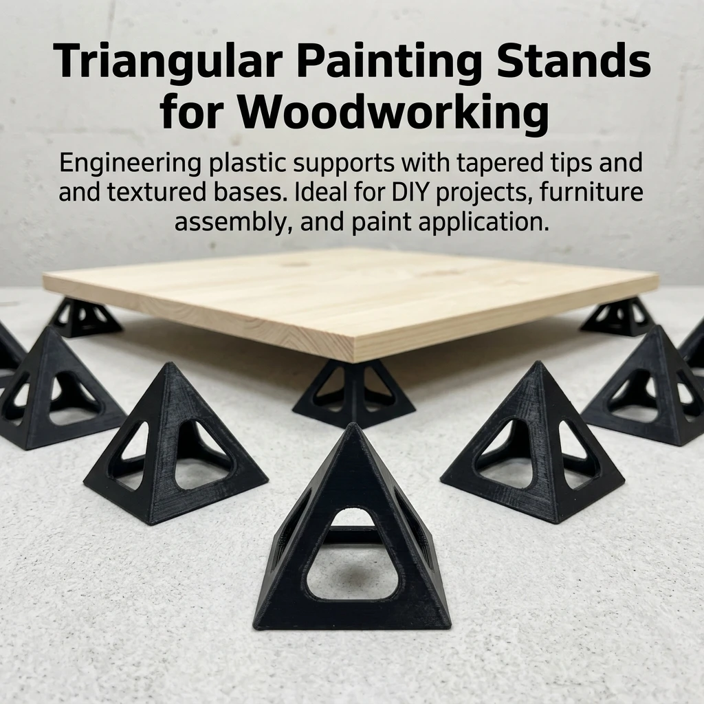 8pcs Painting Stands Durable Engineering Plastic Triangular Painter Supports for DIY Woodworking Furniture Refinishing Art