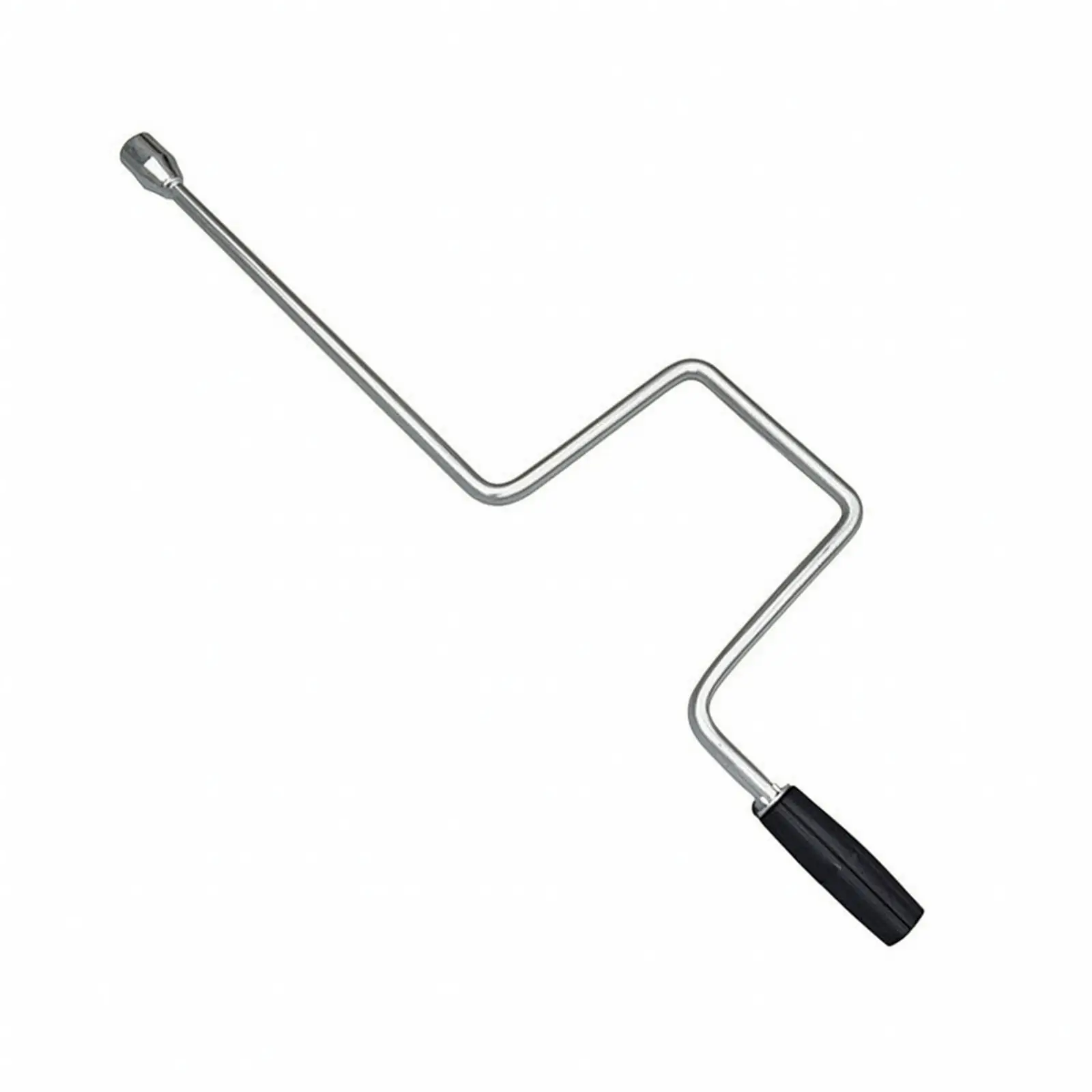 RV Stabilizer Jack Handle 70cm Bent Metal Crank 19mm Hexagonal Socket for Camper Trailer Leveling Support Tool
