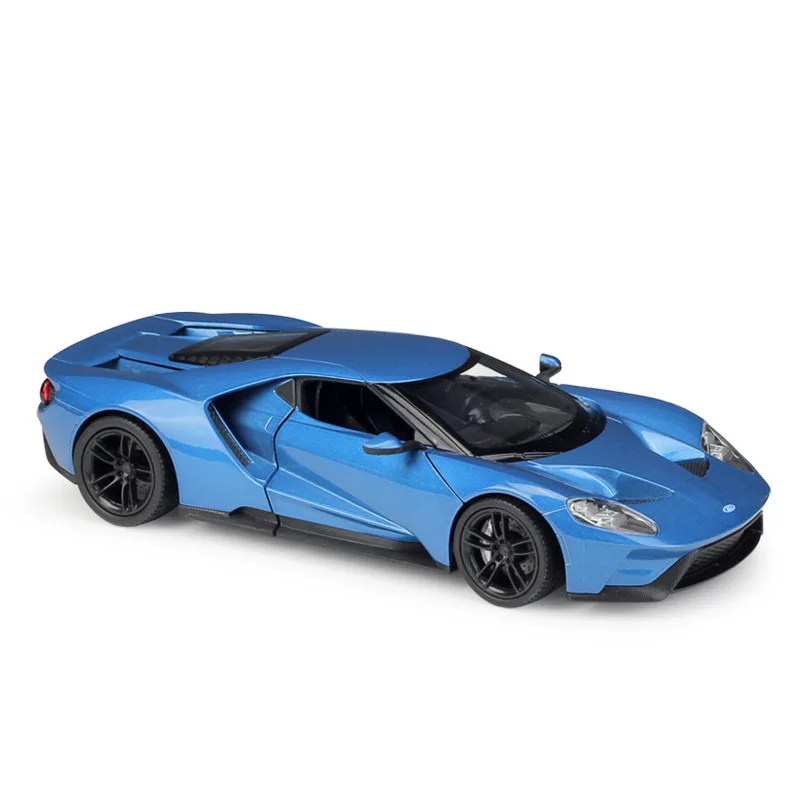 WELLY 1:24 Ford GT 2017 Supercar Alloy Car Diecasts & Toy Vehicles Car Model Miniature Scale Model Car Toys For Children