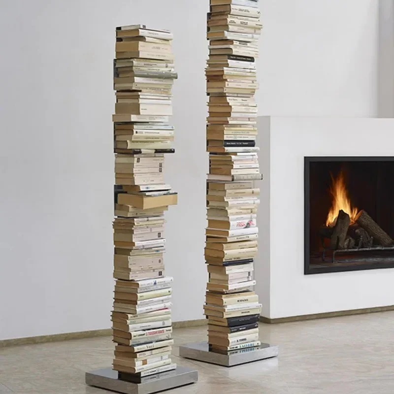 

Children Bookcases Shelves Stackable Floor Minimalist Book Stand Collect Library