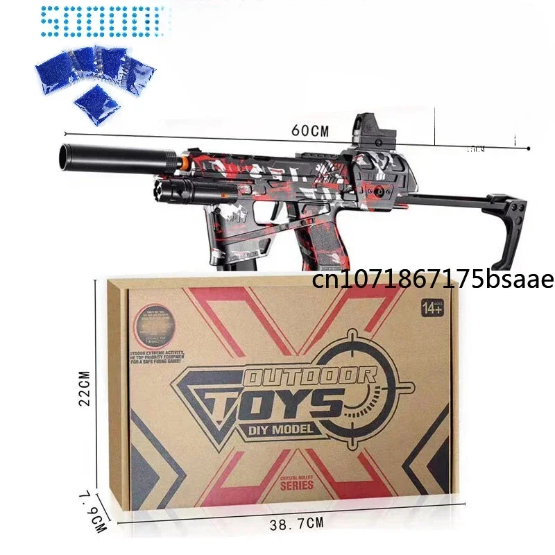 Gel Splatter Gun com bola para meninos, Bomba d'água, Pistola, Atirador, Arma, CS Fighting, Jogo ao ar livre, lectric, 50000