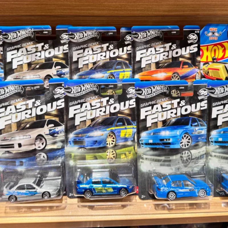 Hot Wheels Fast & Furious Die-Cast Modellauto-Sammlung im Maßstab 1/64 - Honda S2000 Lancer Evolution VII Nissan S15 Spielzeugfahrzeug