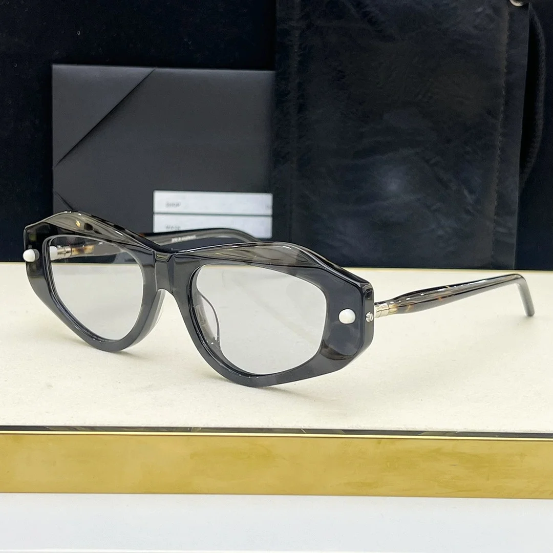 Belight Optical MASKE P15 Oval Shape Vintage Retro Acetate Men Women Cool Fashion Trendy Sunglasses With Case