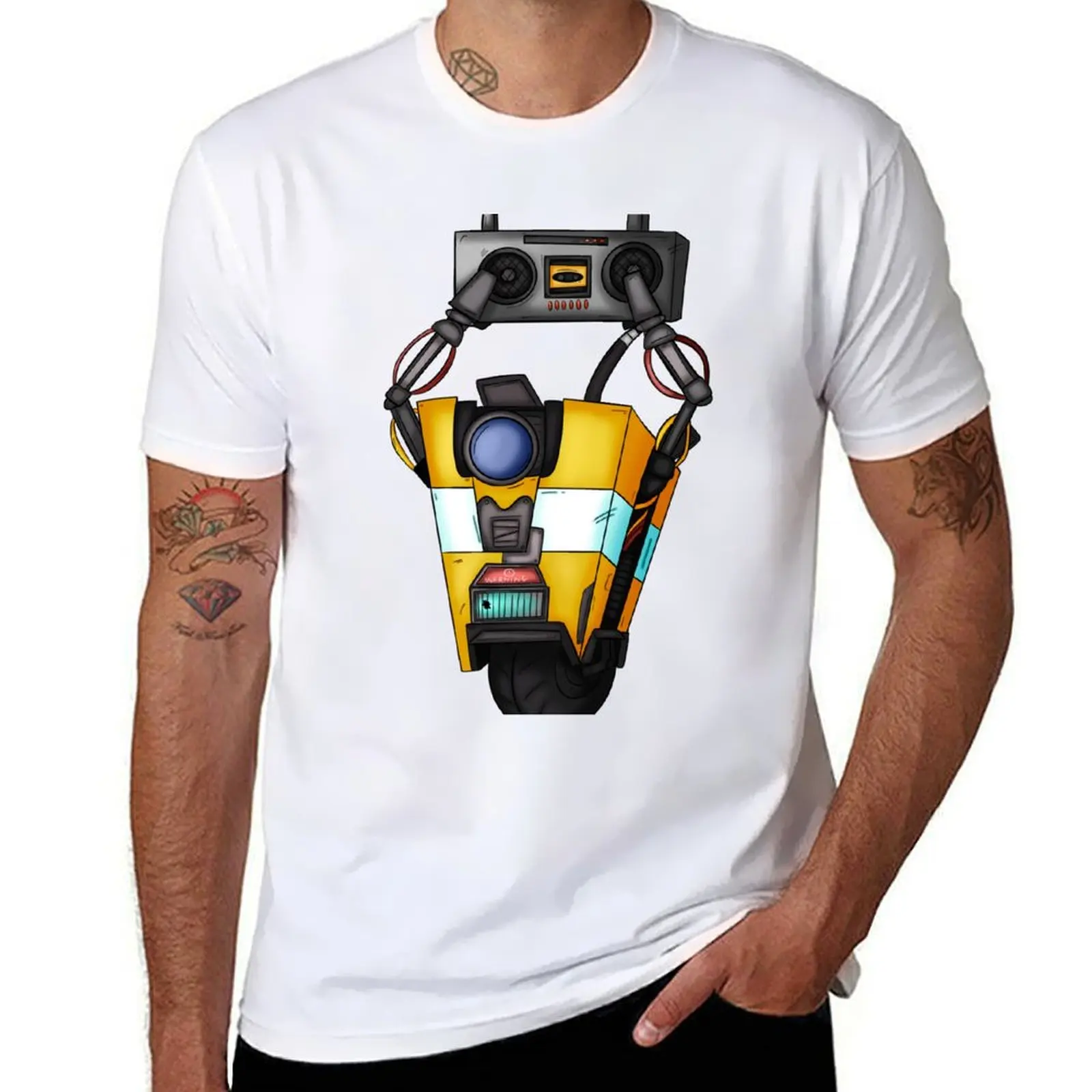 Borderlands Boombox Claptrap T-Shirt graphic tee shirt Blouse Man t-shirt mens cotton t shirts