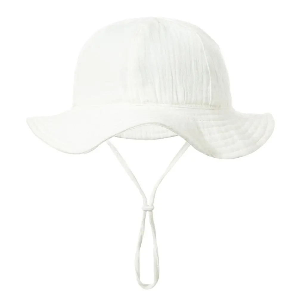 Gorra con protección UV para niños y niñas, gorro de playa con dibujos animados, Panamá