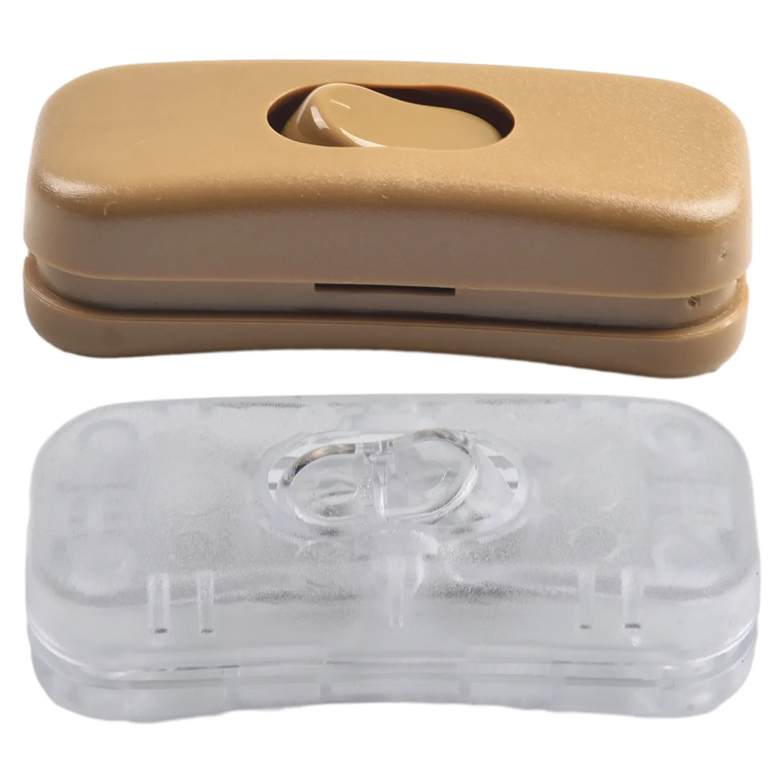 Rocker Switch In Line Switch Cord Cable ON OFF Plastic 250V Table Side Lamp Bedside Lamp Switch Transparent White