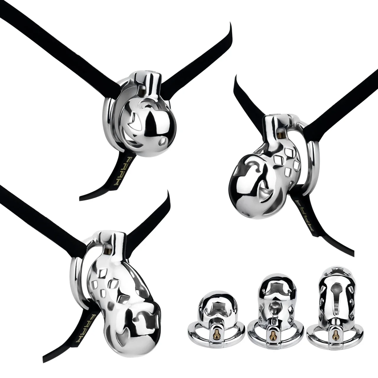 Metal Chastity Cage Male Chastity Panties Cock Cage Cb Lock BDSM Alternative Sex Toys for Men Penis Plug Wearable Chastity Belt