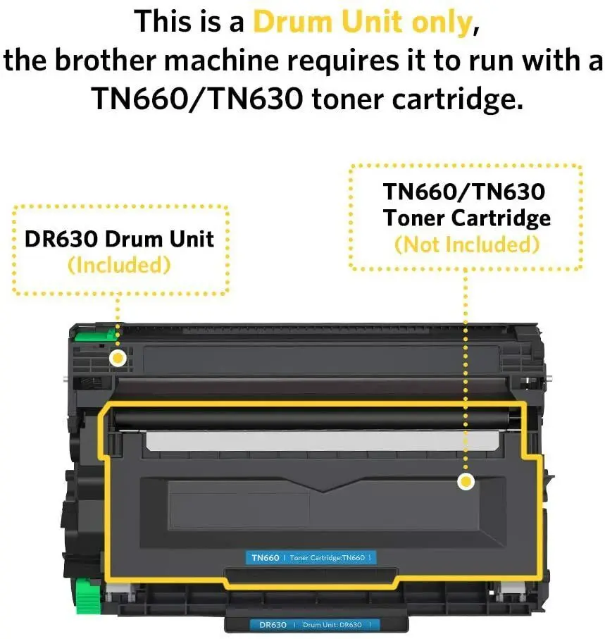 Unidade do cilindro de v4ink dr630 dr-630 para o irmão MFC-L2700DW l2720dw HL-L2340DW l2320d