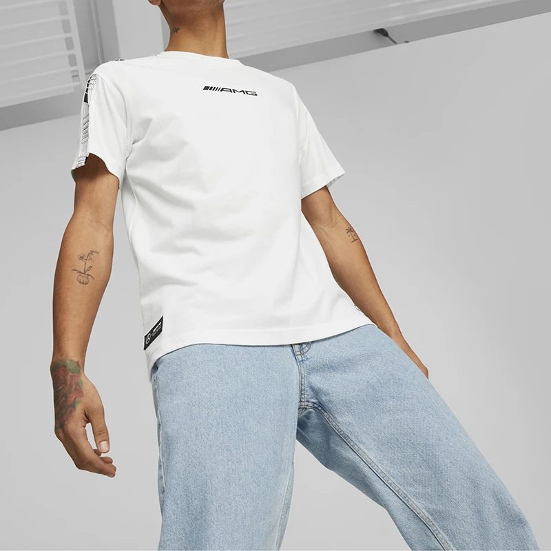 

Новая мужская футболка Puma Authentic Simple Sports Team, дышащая, модная, с коротким рукавом, 538459-03