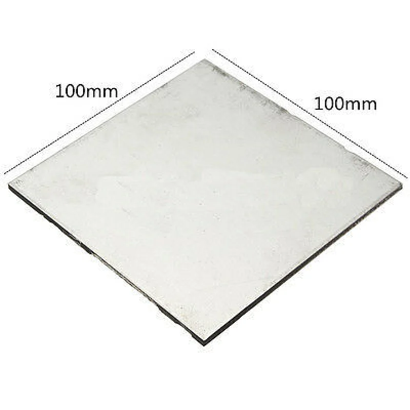 Plaque en titane avec haute dureté pour personnes âgées, feuille de Ti TA2, épaisseur 0.3mm-4mm, 100x100, 100x150, 150x150, 200x200, 1PC