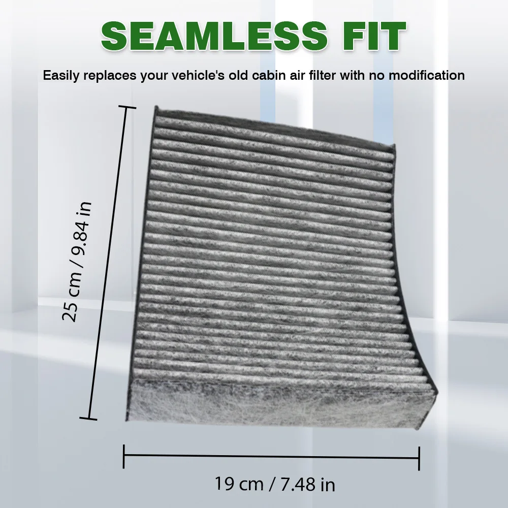 1pc Activated Carbon Cabin Air Filter 64119237554, 64119237555 for BMW 1/2 Series F21 LCI 05/2014-06/2019 3/4 Series F30  F32