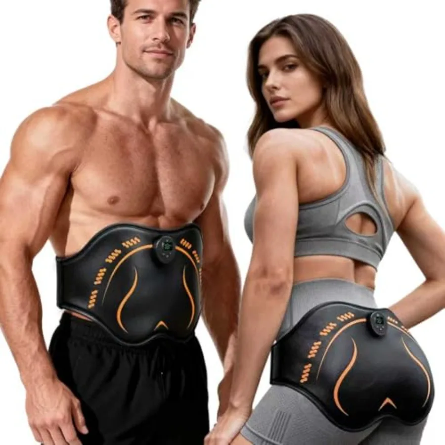 

Hip Trainer Glute Abs Stimulator Belt Butt Lifting Machine Muscle Toner Black Home Workout Equipment for Women Electric Muscle