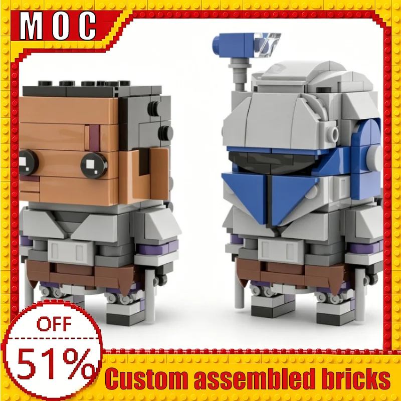 

442PCS War Series Fett Technology Character Brick Custom Building Blocks MOC Model Education Assembly Toy Display Festival Gift