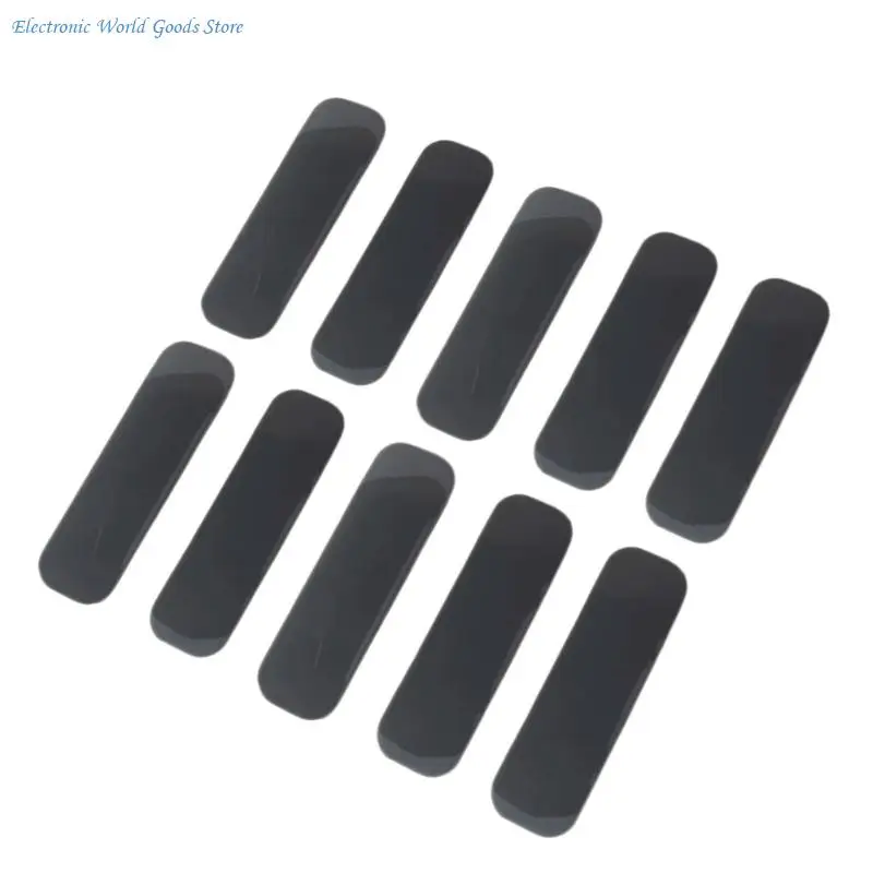 A3PD 10Pcs Shockproof Bottom Case Rubber Feet Strips Keyboards Oval Mats Protectors