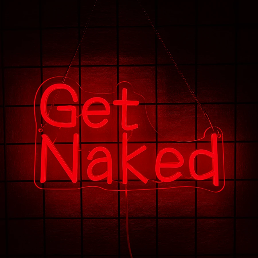 احصل على لافتة نيون من سلسلة عارية لديكور الحائط، لافتة مضيئة للبار، النادي، الحفلة، هدية عيد الميلاد للرجل، ديكور الحمام، تعمل بمنفذ USB