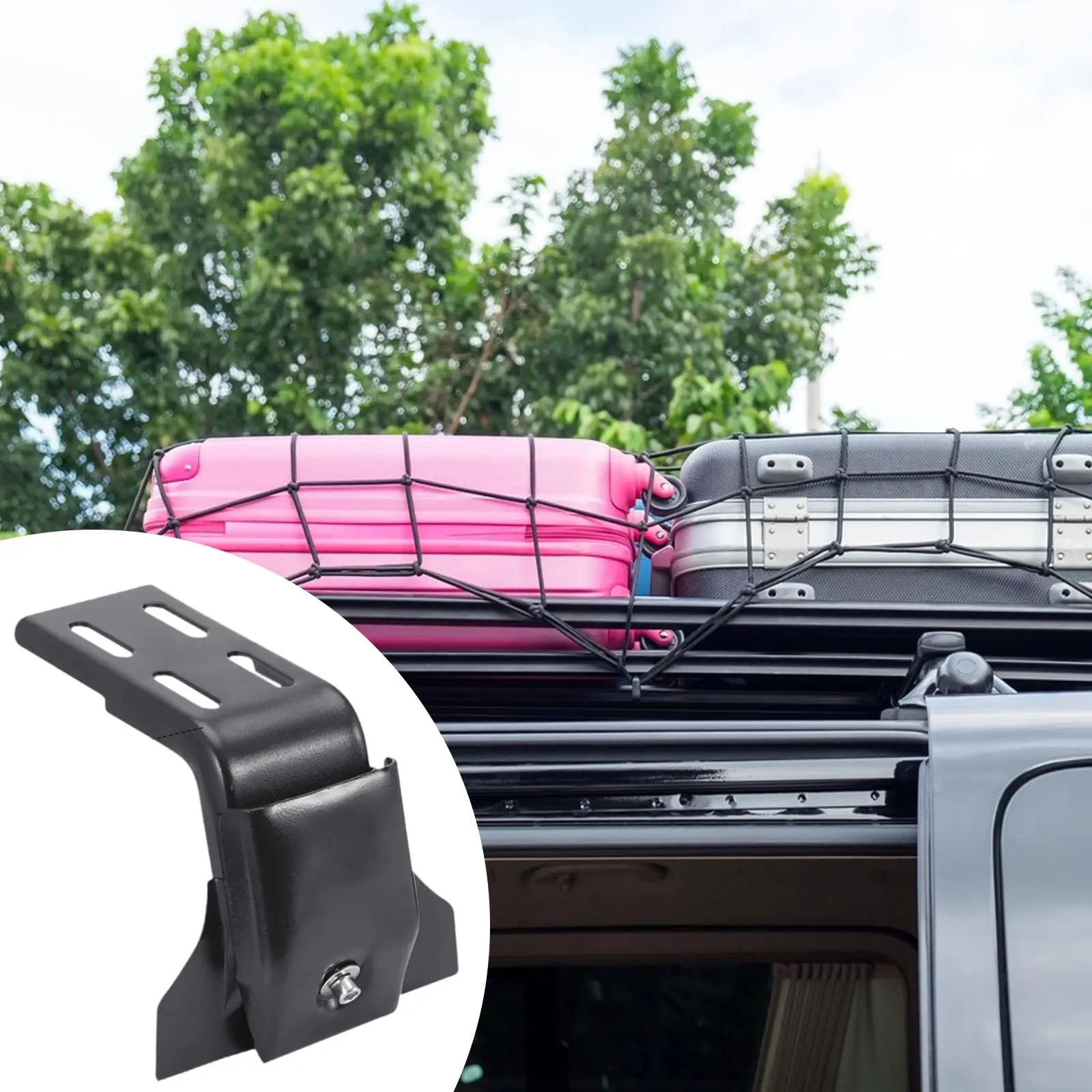 Roof Rack Mounting Bracket Height Adjustment Sturdy Professional Durability Steel