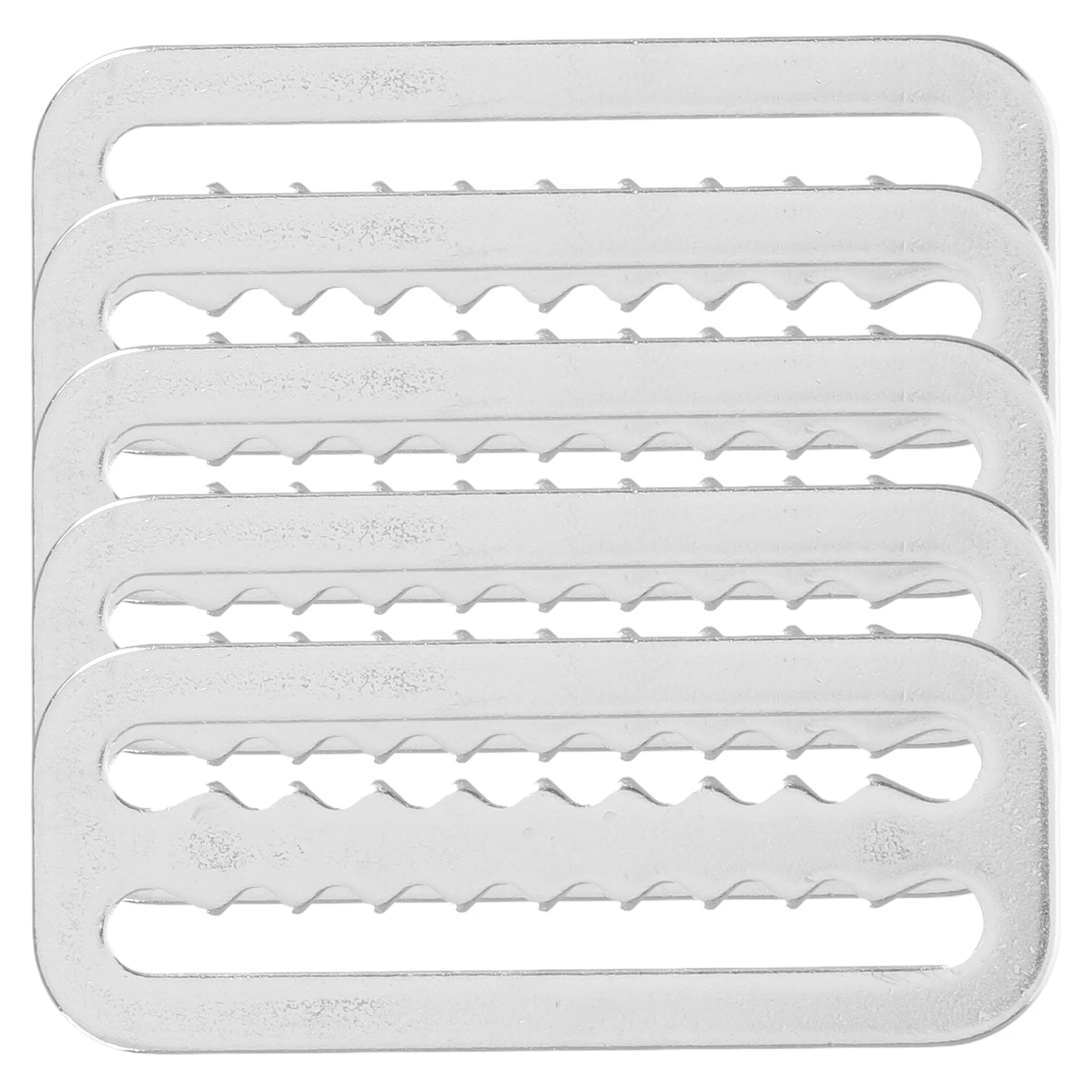 

5pcs Stainless Steel Belt Buckle Serrated Edge Multipurpose Diving Accessories Outdoor Gear Weight Keeper Compatible