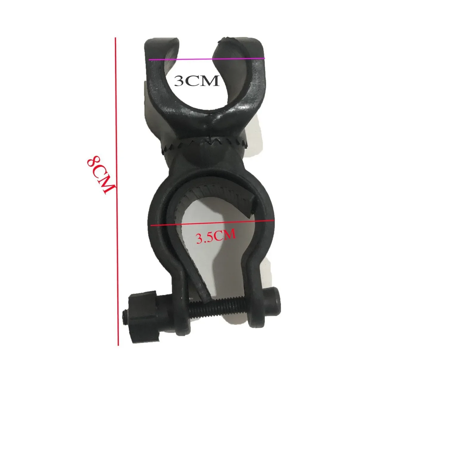 Fietsstuur Zaklamp Cliphouder Rijstuur Universele 360 graden roterende fiets LED-zaklamp Mount Clamp Grip Bracket