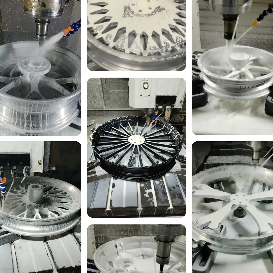 Wholesale 17*3.5 17*6.0inch Alloy Wheels Black CNC Machine for Kawasaki Ninja ZX10R / Ninja H2