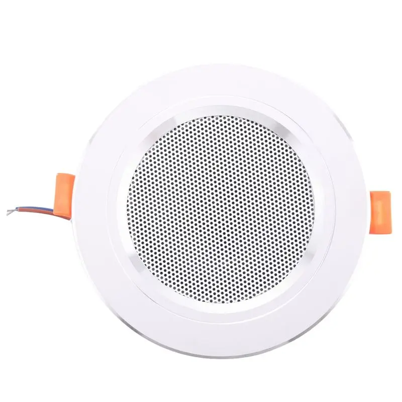 N82R 6X 8Ohm 10W Bathroom Ceiling Speaker Background Music System Moisture-Proof Aluminum Can Fashion In-Ceiling Speaker