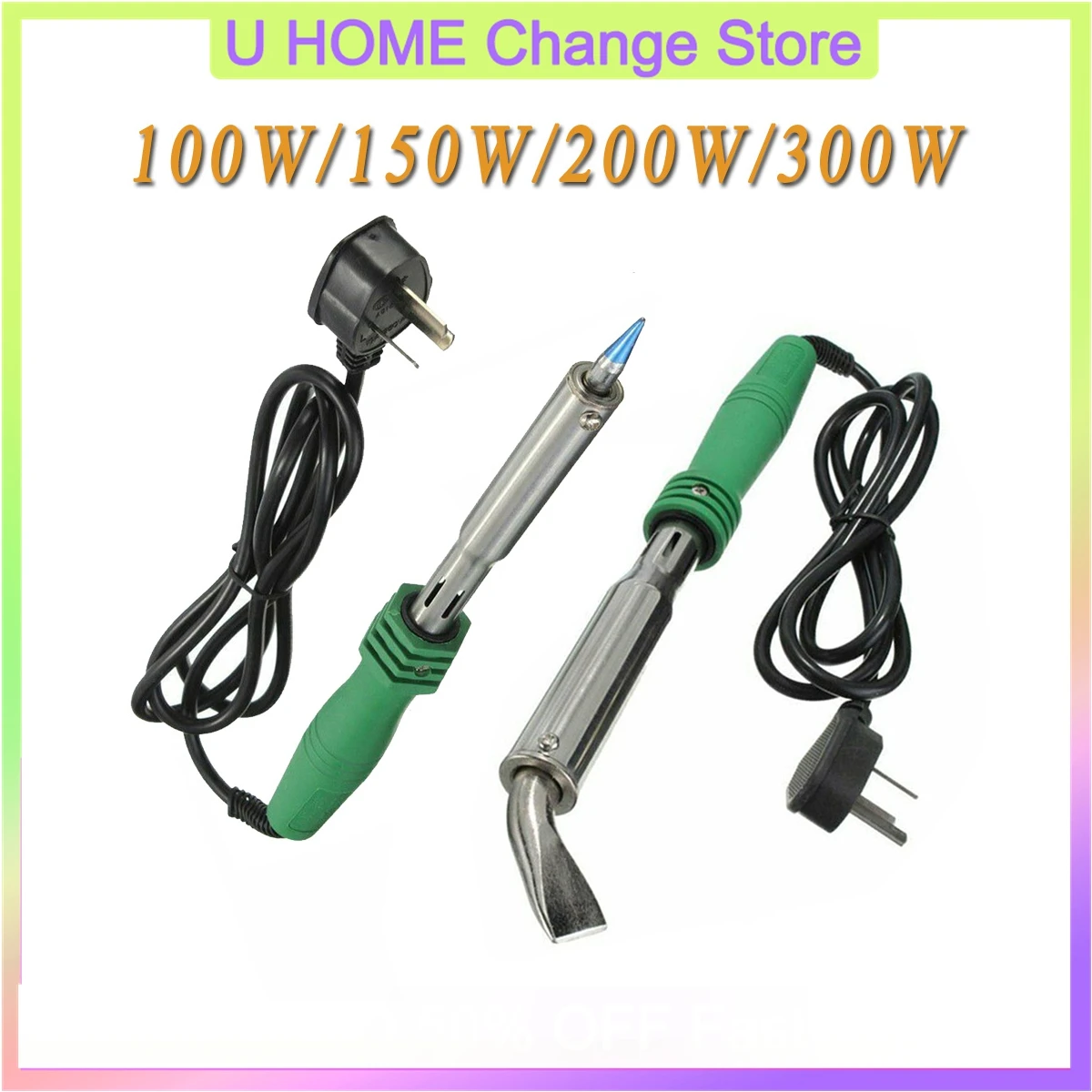 

Tin Soldering Iron 100W-300W 220V Electric Soldering Iron High Power Constant Temperature Welder Soldering External Heating Tool